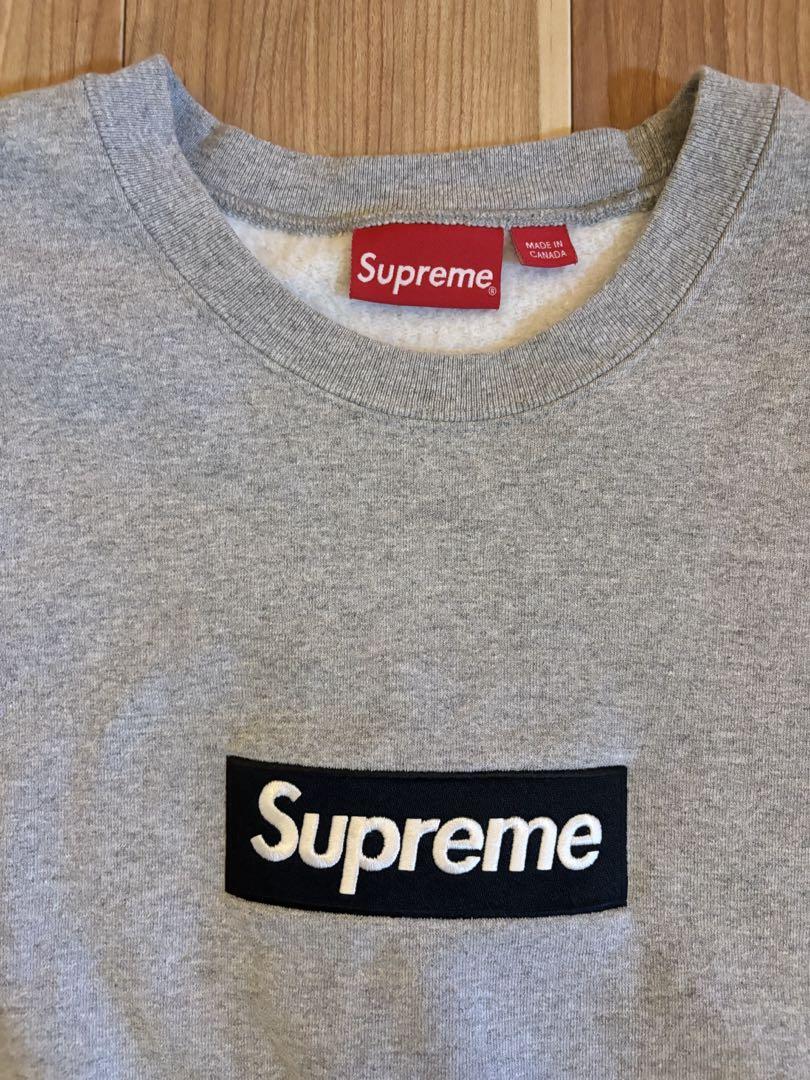 Supreme グレー トレーナー XL ボックスロゴ　boxlogo 本日限定