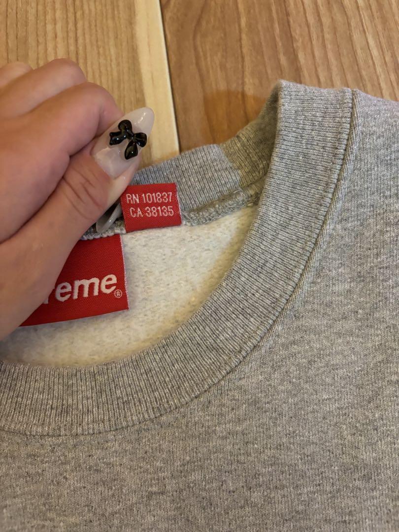 Supreme グレー トレーナー XL ボックスロゴ　boxlogo 本日限定