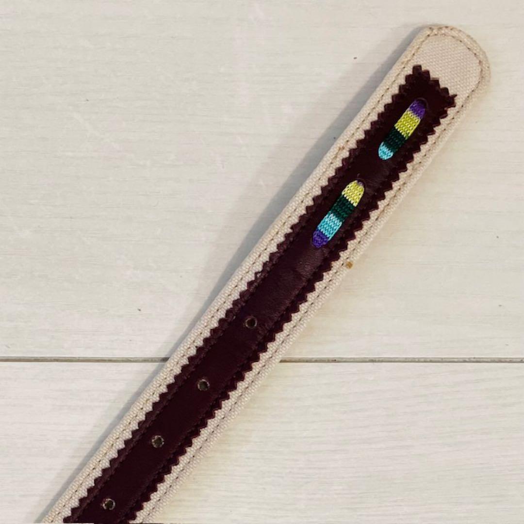 M MISSONI ベルト MISSONI ミッソーニ ベルト レザー マルチカラー ダークブラウン