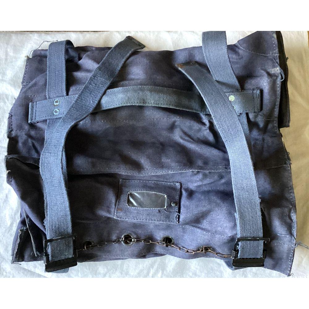 実物 イタリア軍 キャンバス ダッフルバッグ 59L ネイビー系