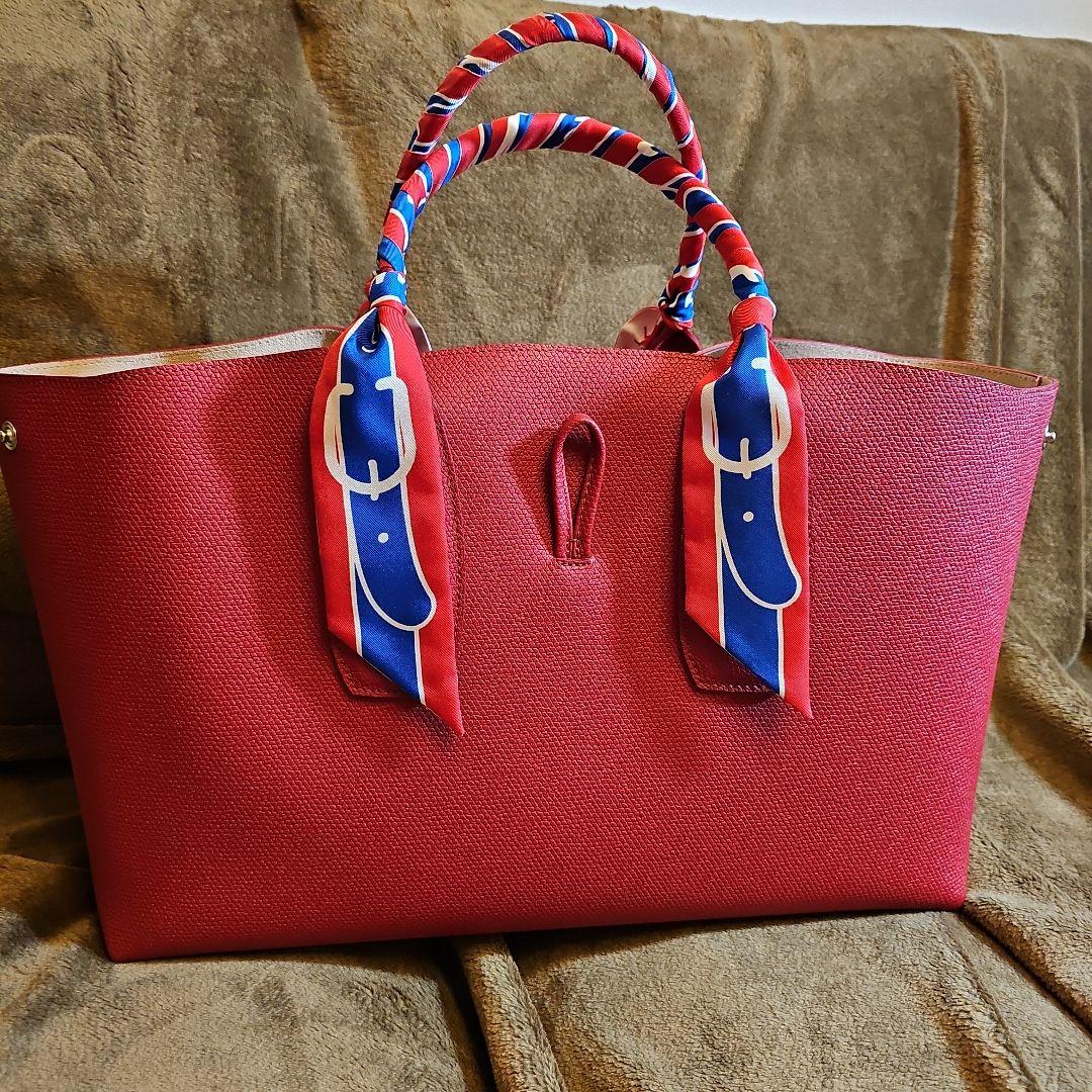 LONGCHAMP ロゾ XL 赤 バッグ バンドゥ