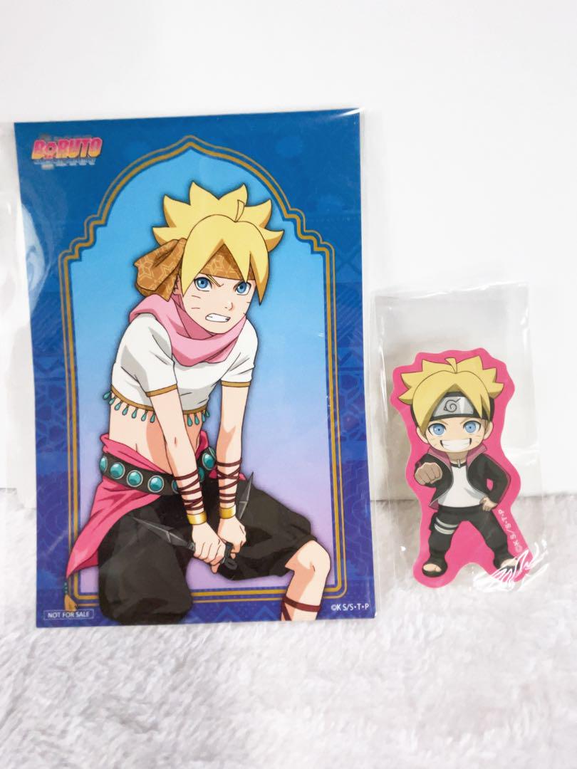 NARUTO＆BORUTO うずまきボルト ポストカード＆ステッカーセット