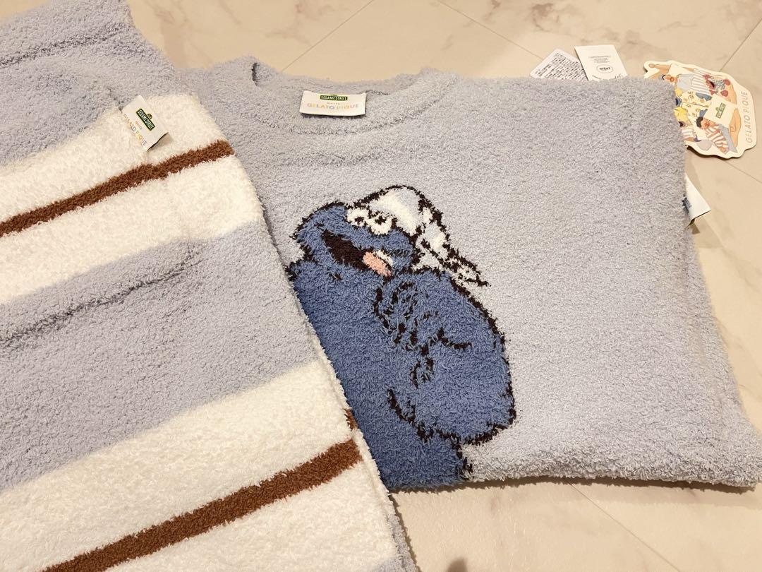 【SESAME STREET】モチーフジャガードプルオーバー&ロングパンツセット