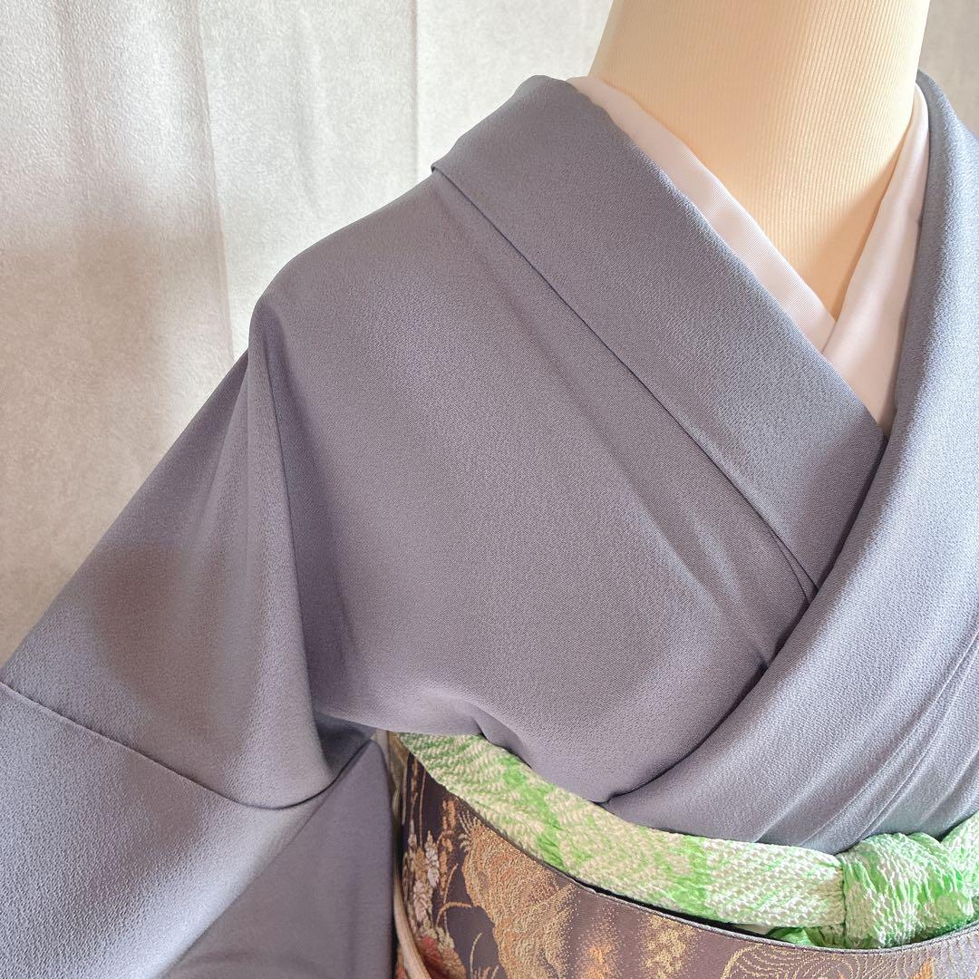 訪問着フルセット 着物 正絹 トールサイズ 結婚式 しつけ糸付