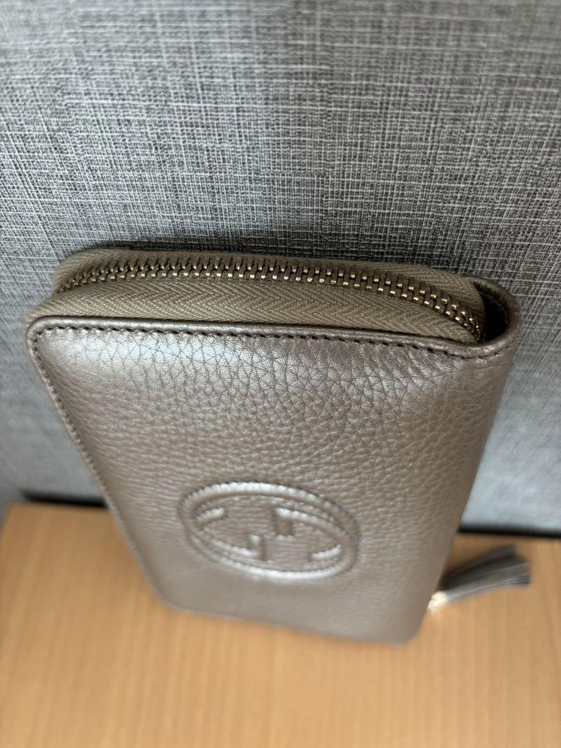 GUCCI インターロッキング ゴールド ラウンドファスナー財布 箱付き