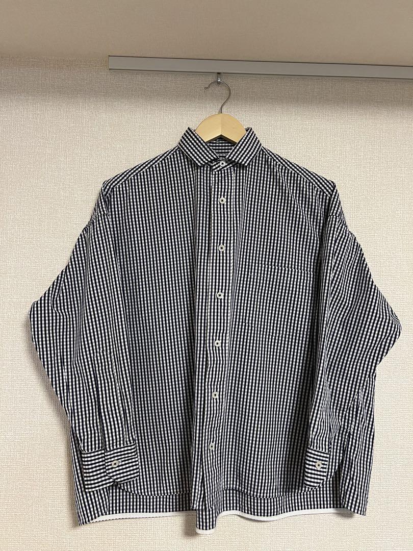 TICCA ギンガムチェック 長袖シャツ 美品△TICCA ティッカ//ギンガムチェック長袖シャツ△モノトーン