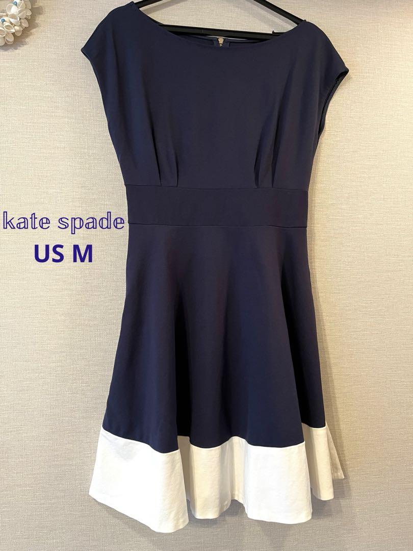 kate spade ケイトスペード US 9号 ワンピース ドレス ネイビー紺