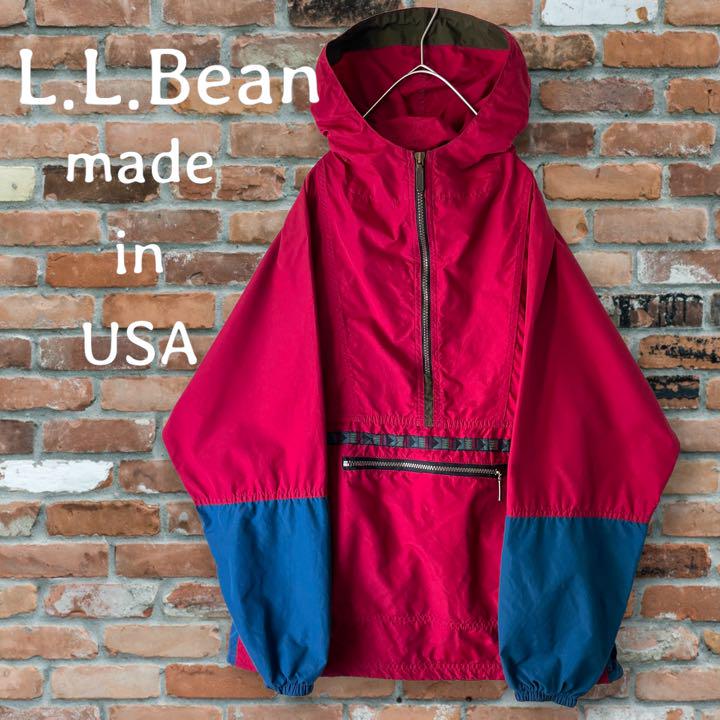 【USA製】L.L.BEAN ナイロンアノラックパーカー オーバーサイズ