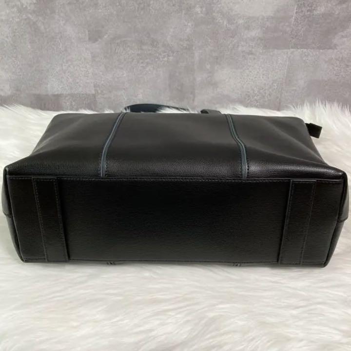 定番正規品 美品 カラーインセットハンドルトートバッグ A4可 黒 yU430-m93686366479 Paul Smith 豊富な安い