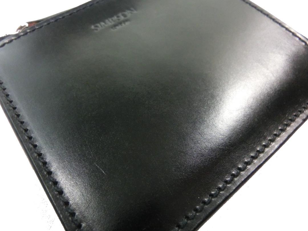 ☆【新品◇英国製】シンプソンロンドン ミニ財布 ブライドルレザー 黒 #112 - メルカリ ☆【新品◇英国製】シンプソンロンドン ミニ財布 ブライドルレザー 黒 #112 - メルカリ