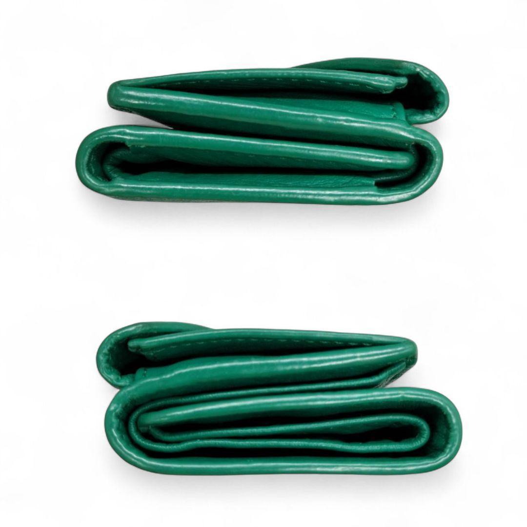 極美品◇バレンシアガ ペーパーミニウォレット ミニ財布 三