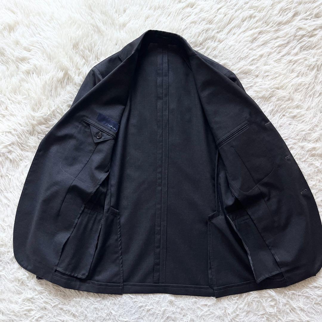 公式通販サイトセール LARDINI 46 ブートニエール スーツ ウール ダークグレー スーツ