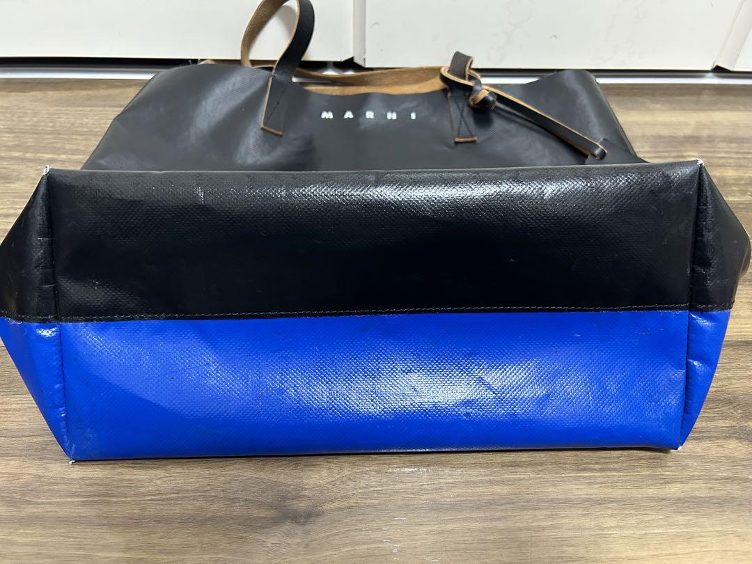 MARNI トートバッグ ブラック ブルー