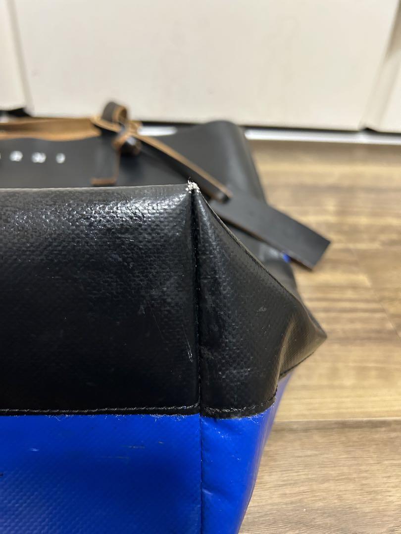 MARNI トートバッグ ブラック ブルー