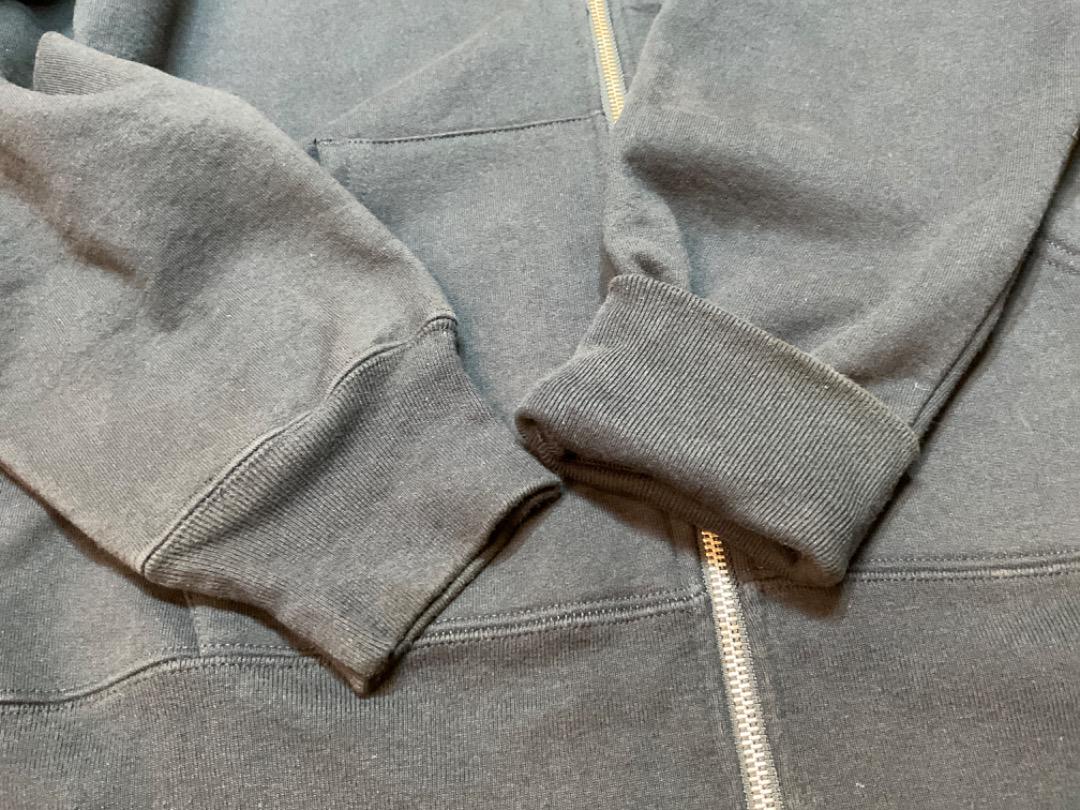 シュプリーム 14FW Tape Logo Zip Up Hooded ネイビー
