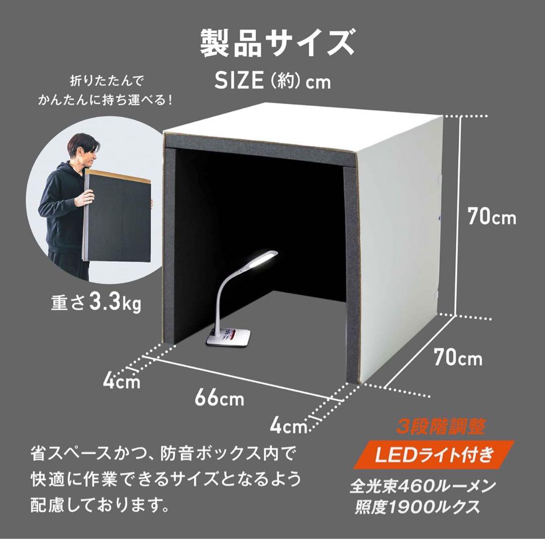 防音ボックス 「ボイスシャット」 騒音カット 簡易防音室 防音壁・防音ブース