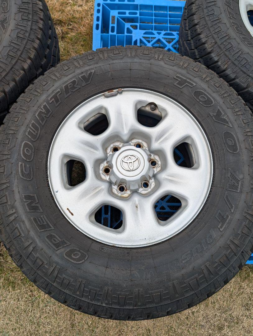 ③【USED】ハイラックスサーフ215 タイヤ付き 純正スチールホイール 1本