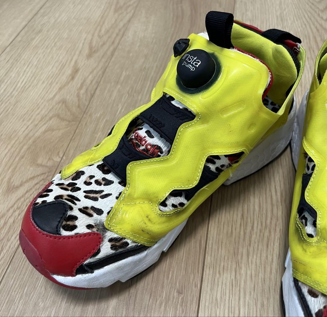 Reebok Insta Pump Fury イエロー/レッド/ヒョウ柄
