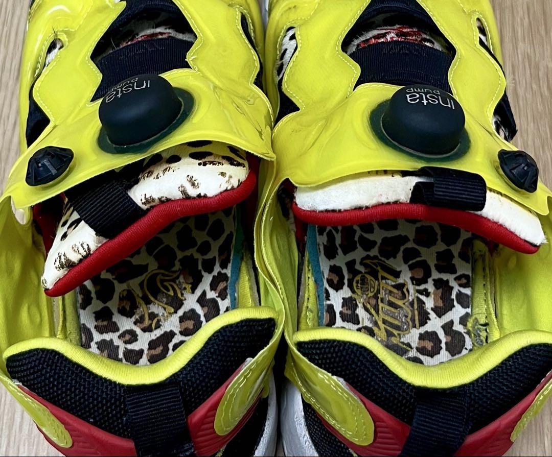 Reebok Insta Pump Fury イエロー/レッド/ヒョウ柄