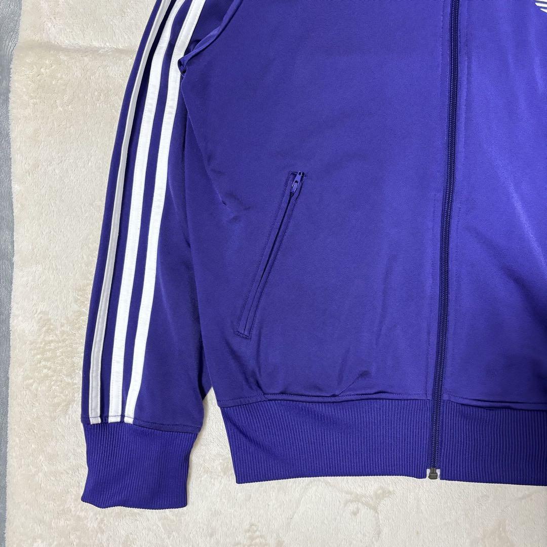 adidas ジャージ トラックジャケット　ファイヤーバード　紫　パープル