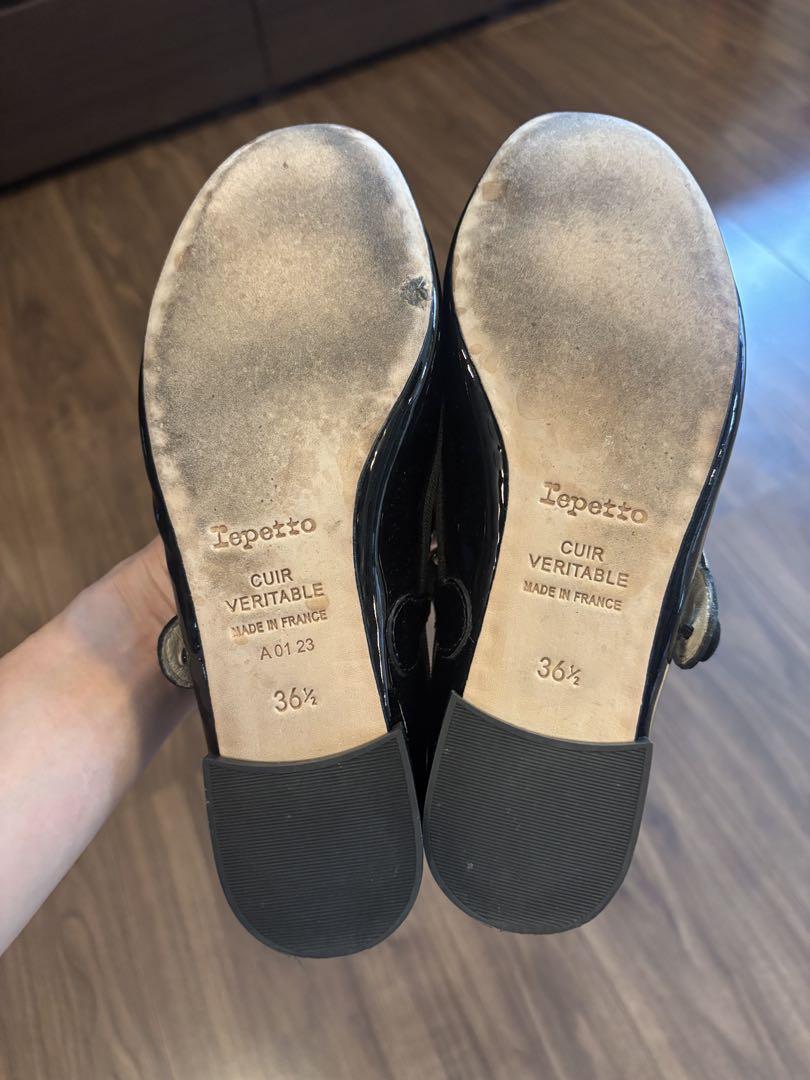 Repetto フラットシューズ 36.5 ブラック メリージェーン レペット