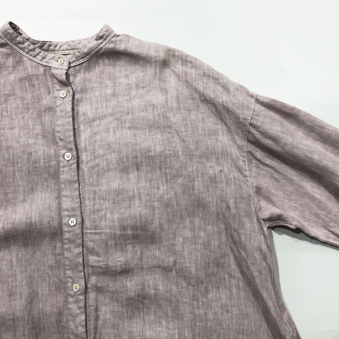 nest robe（ネストローブ）| リネンバンドカラーラッフル袖