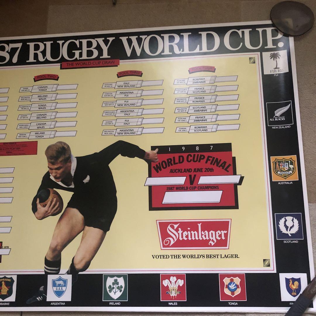 人気ランキング1位～（売れ筋商品） 1987 Rugby トーナメントポスター Cup World その他