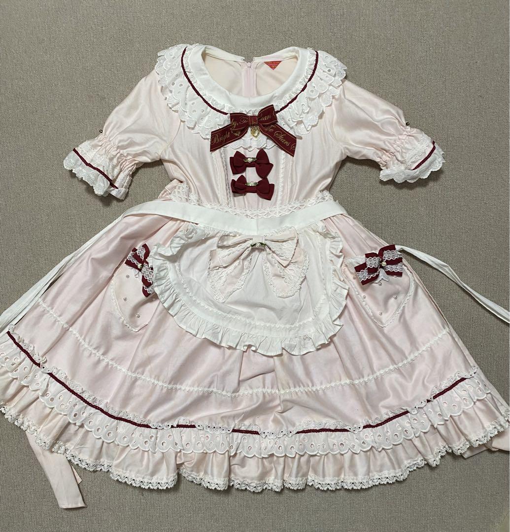 BABY いちご摘みワンピース ピンク