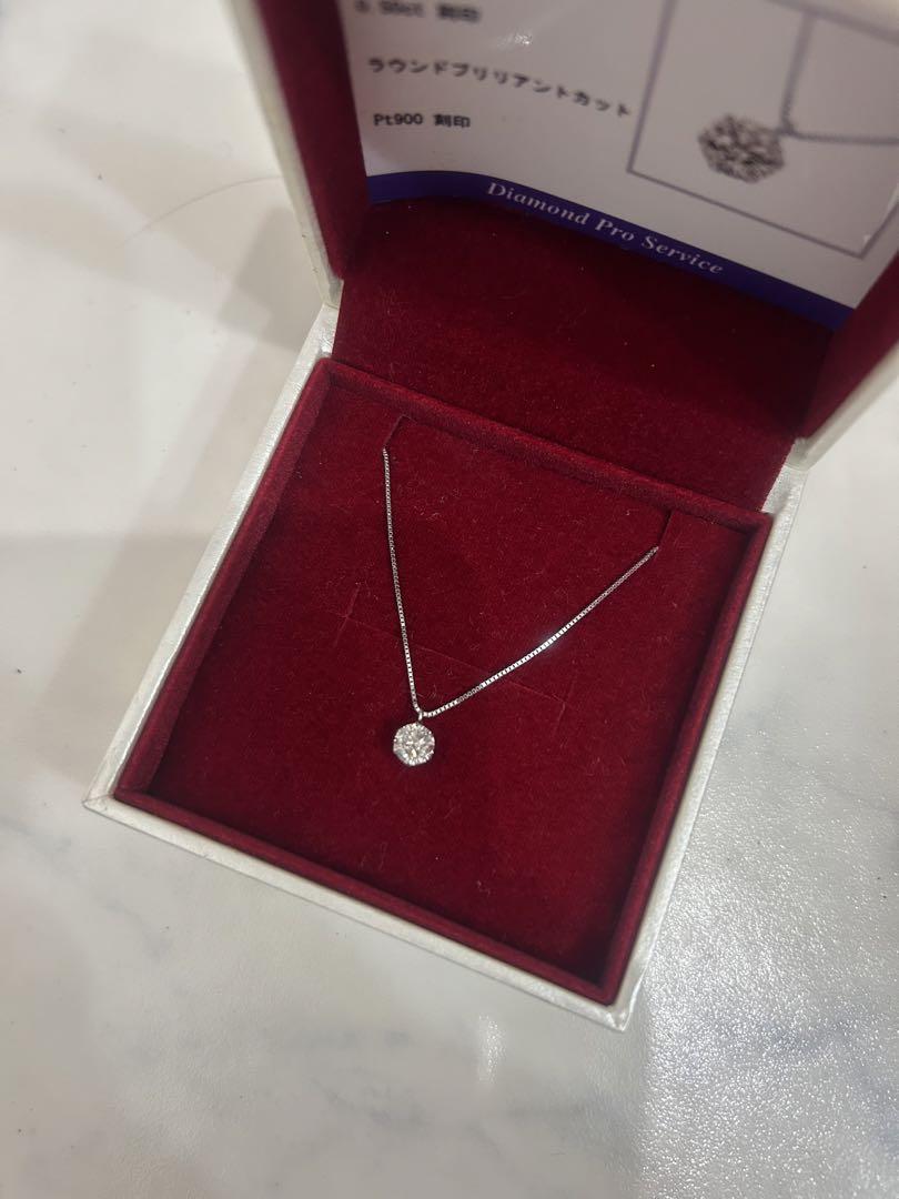 プラチナ0.5カラットダイヤモンドネックレスネックレス
