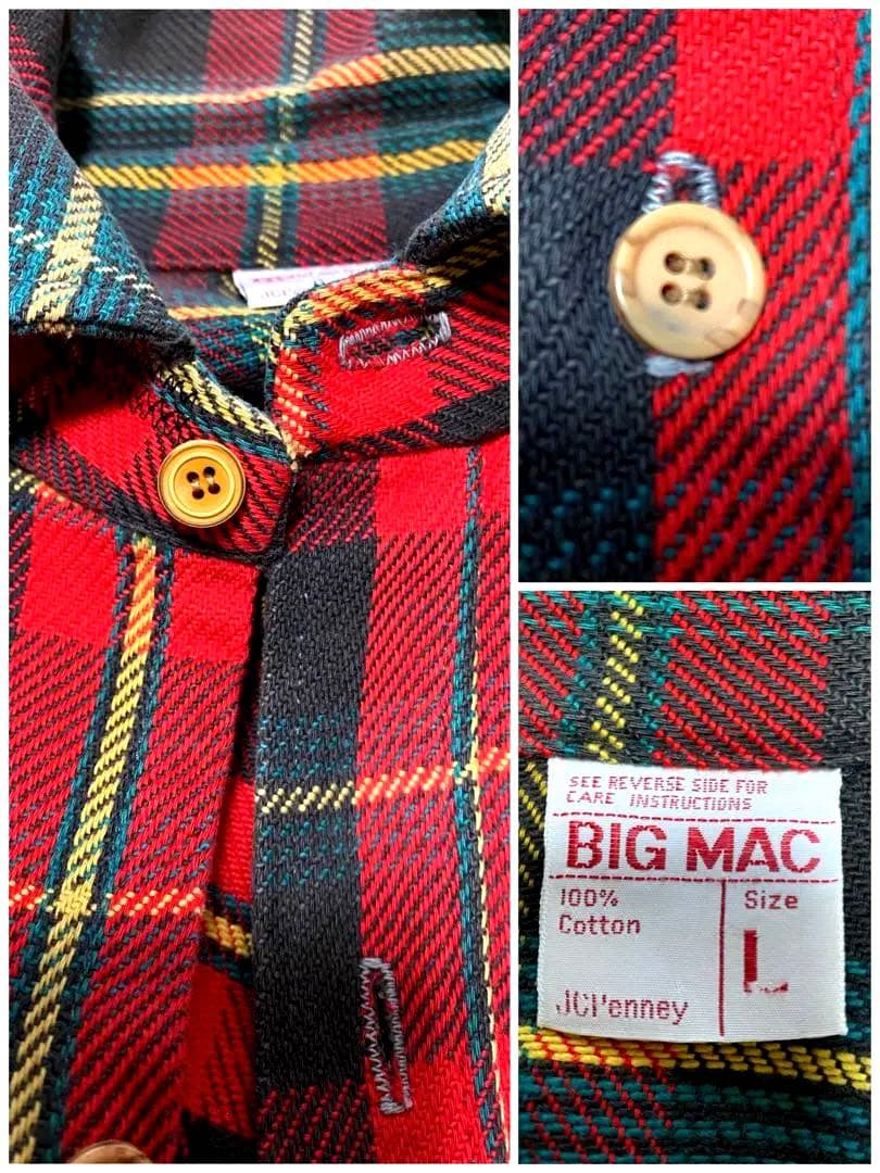 ☆好配色‼️人気サイズ☆70s BIGMAC ネルシャツ L カートコバーン