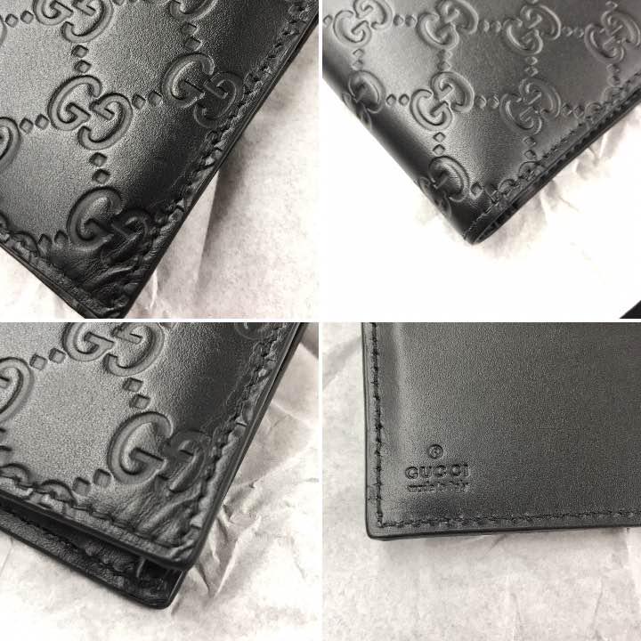 芸能人愛用 ☆大人気☆ GUCCI グッチ 二つ折り財布 グッチシマ レザー 小物