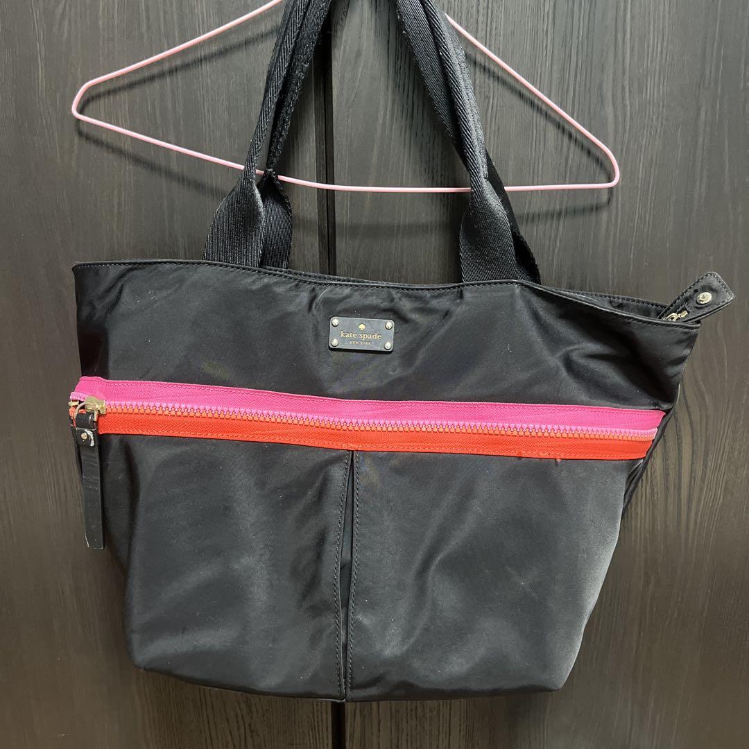 kate spade ブラックトートバッグ