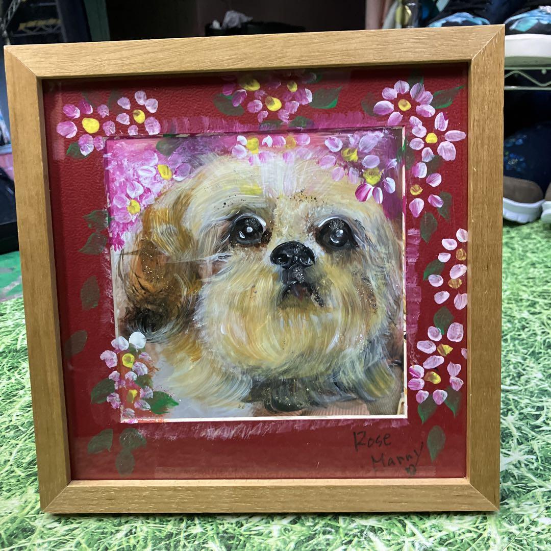 犬の絵画 Rose Marry