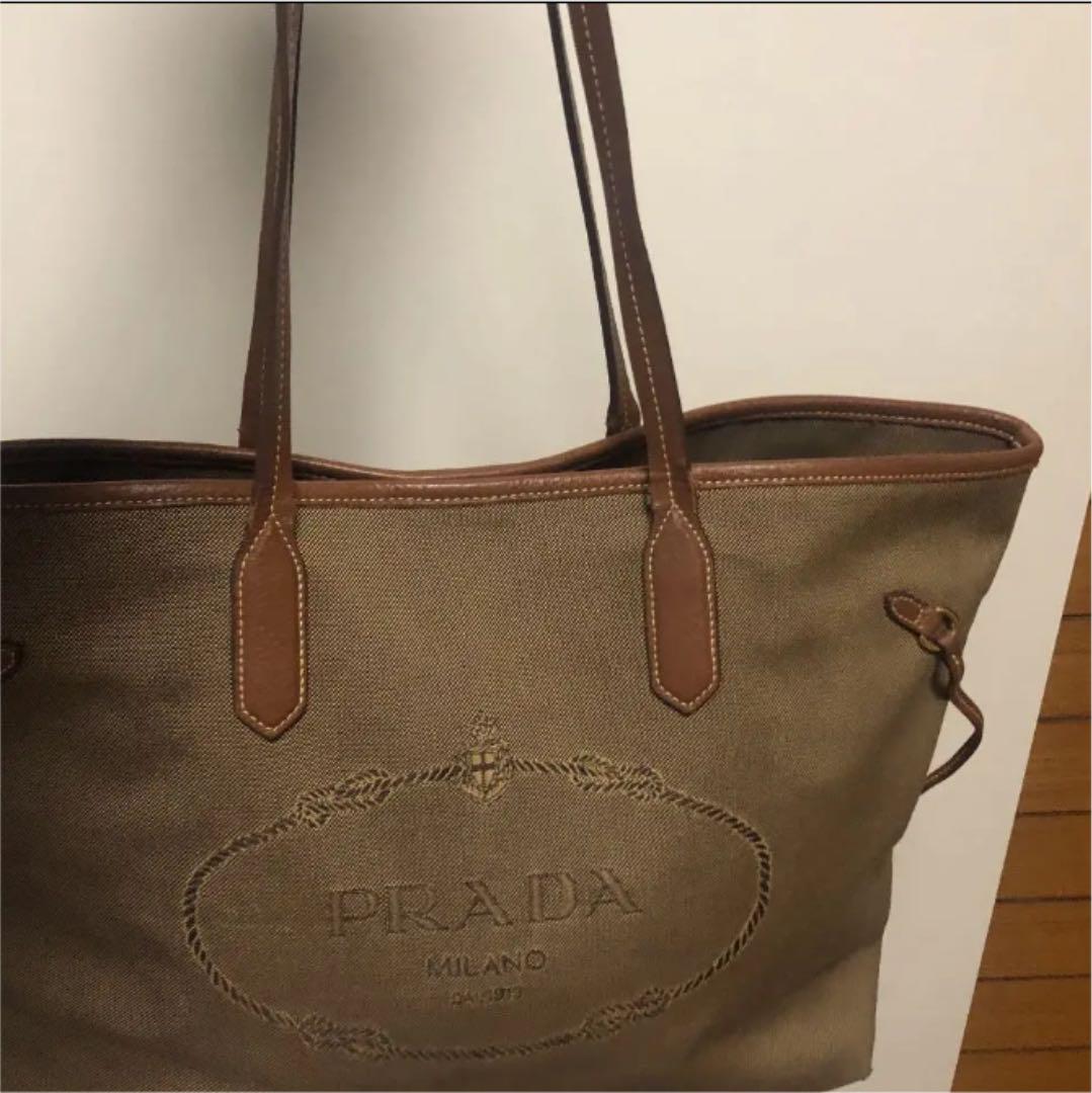 送料無料2022 PRADA プラダ トートバッグ オリーブグリーン 美品 OoUf0-m93714250329 即納超激安
