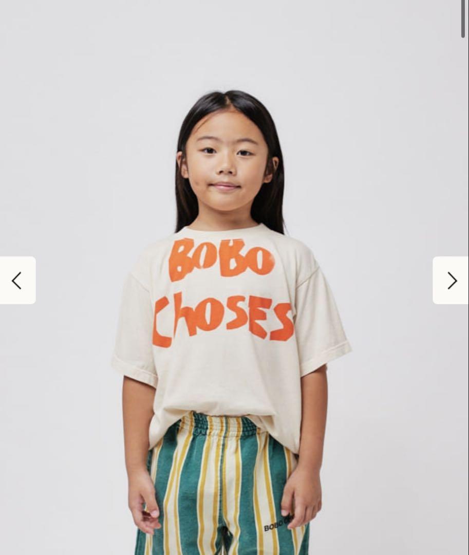 BOBO CHOSES ベージュ Tシャツ 6Y