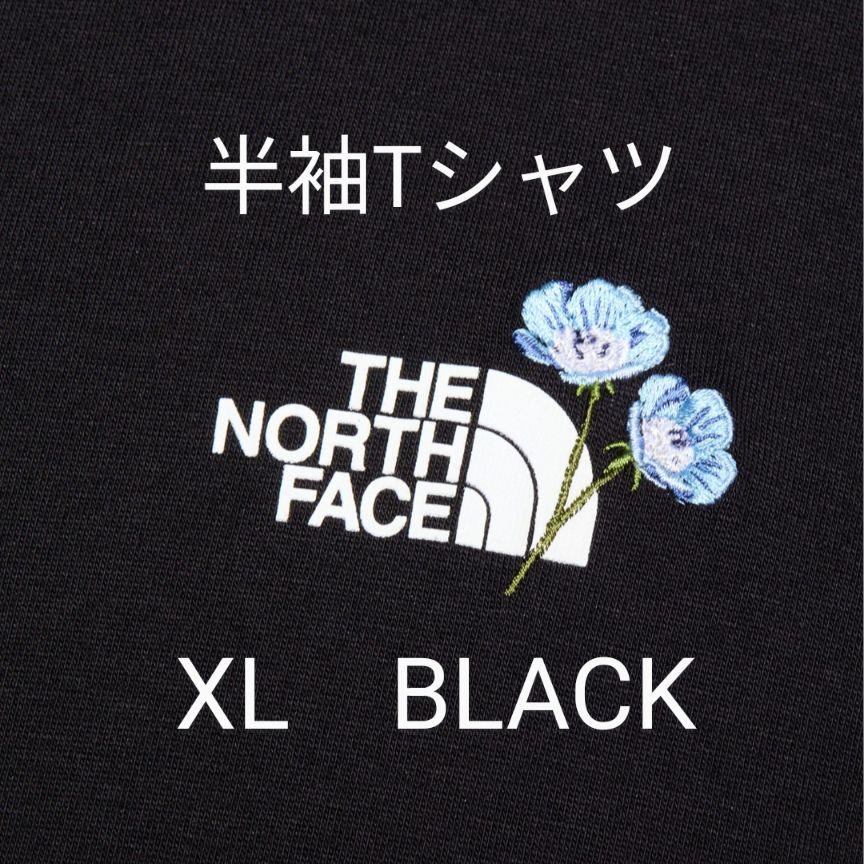 【新品】ザ ノースフェイス 半袖Tシャツ フラワーロゴ ブラック
