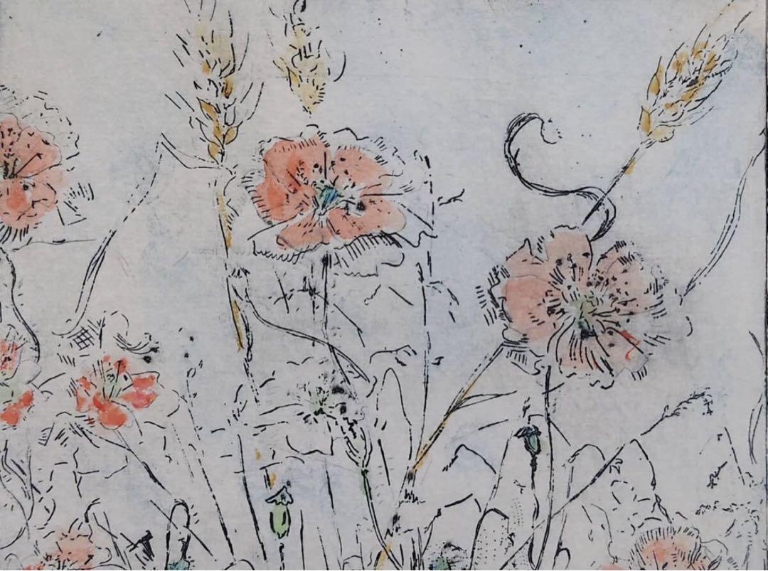 ジョアン アイザック「flower Garden french Poppies」