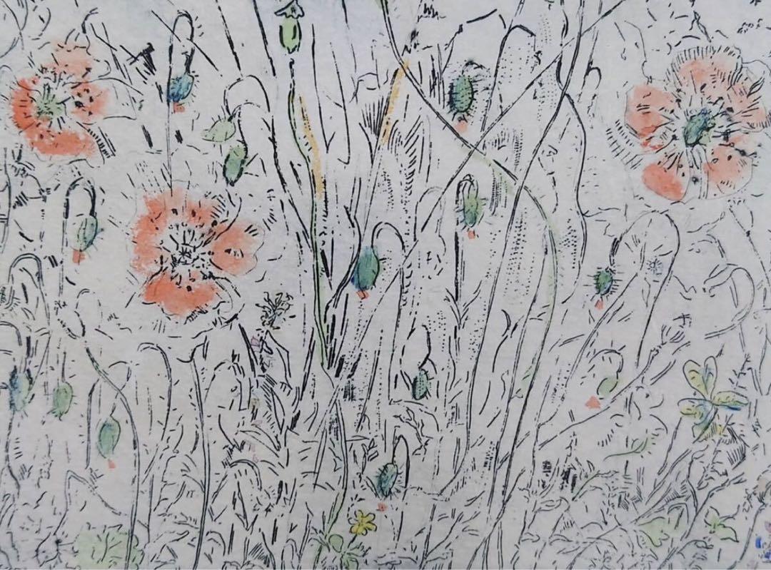 ジョアン アイザック「flower Garden french Poppies」