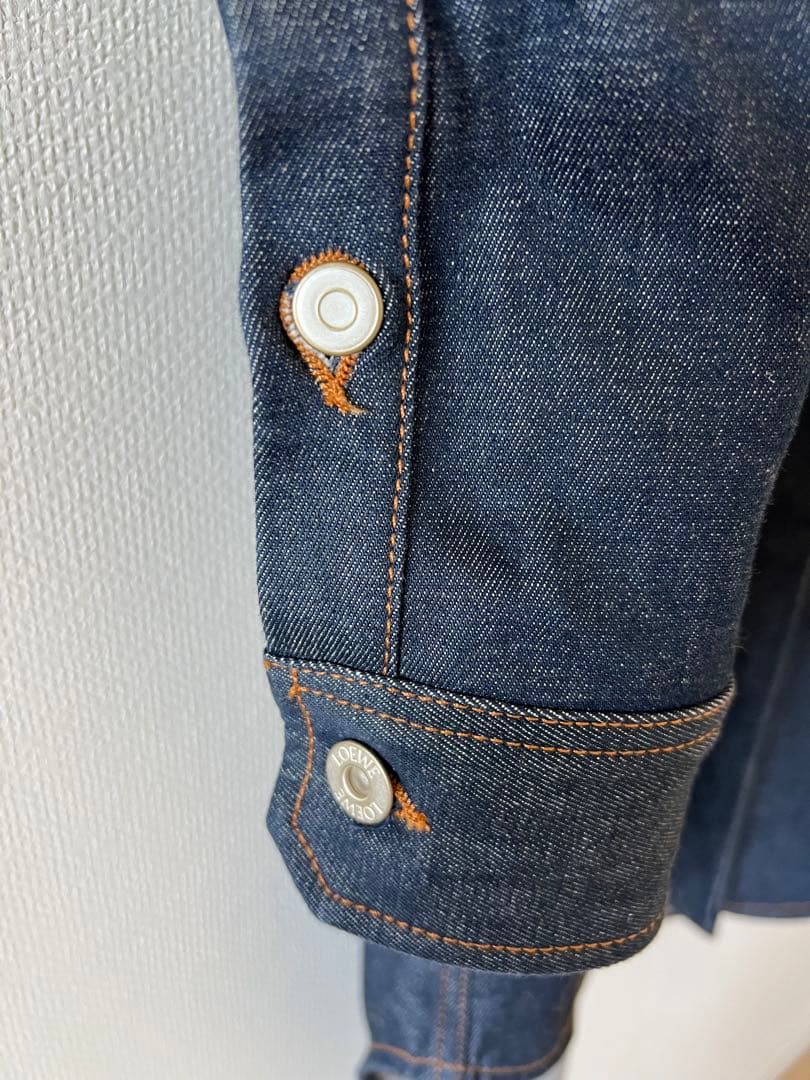 開封済 2025ss loewe デニムシャツワンピースXS SS LOEWE アンティーク