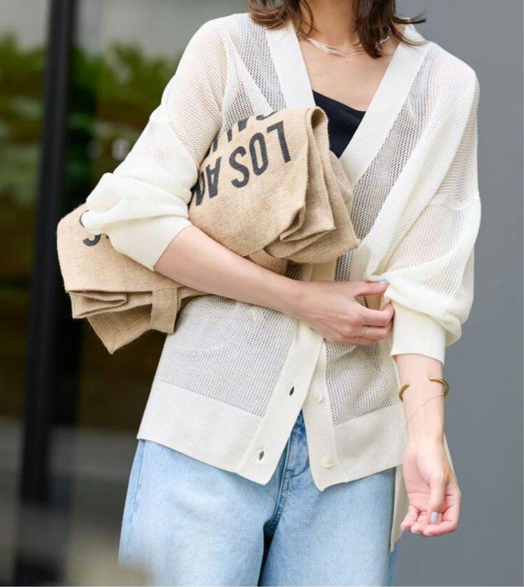 【新品】JOURNAL STANDARD relume メッシュカーディガン