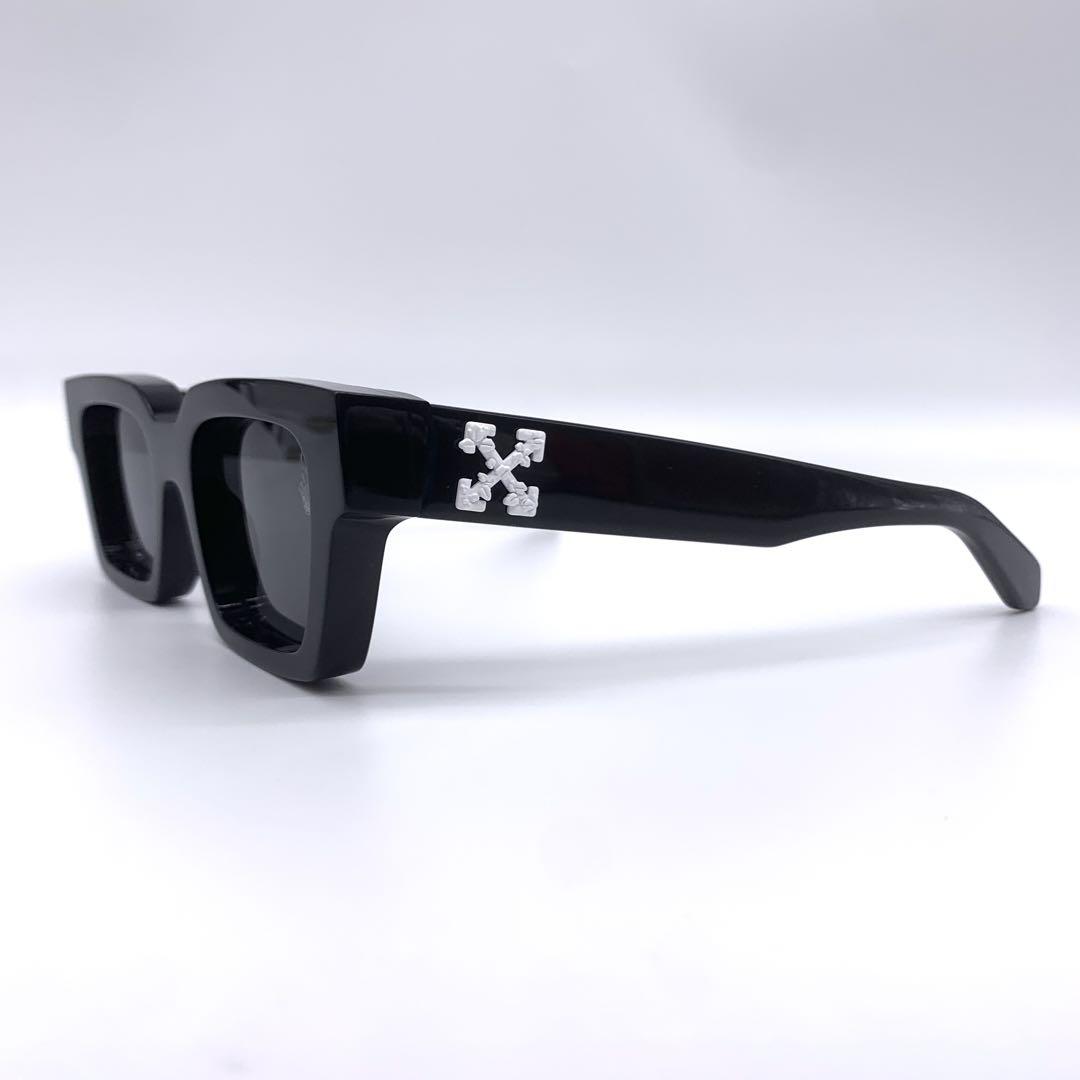 美品 Off-White サングラス OW40001U 02A ブラック