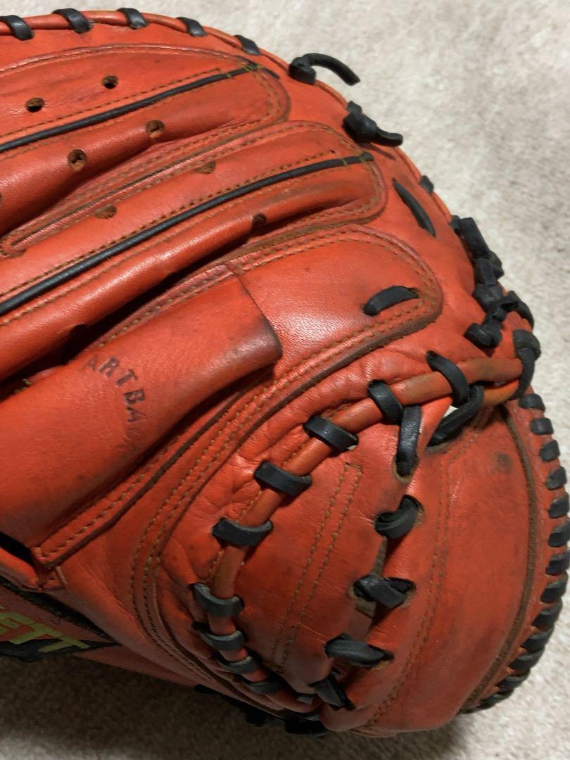 キャッチャーミット　矢野モデル　zett グローブ　グラブ　ミット　野球　革製