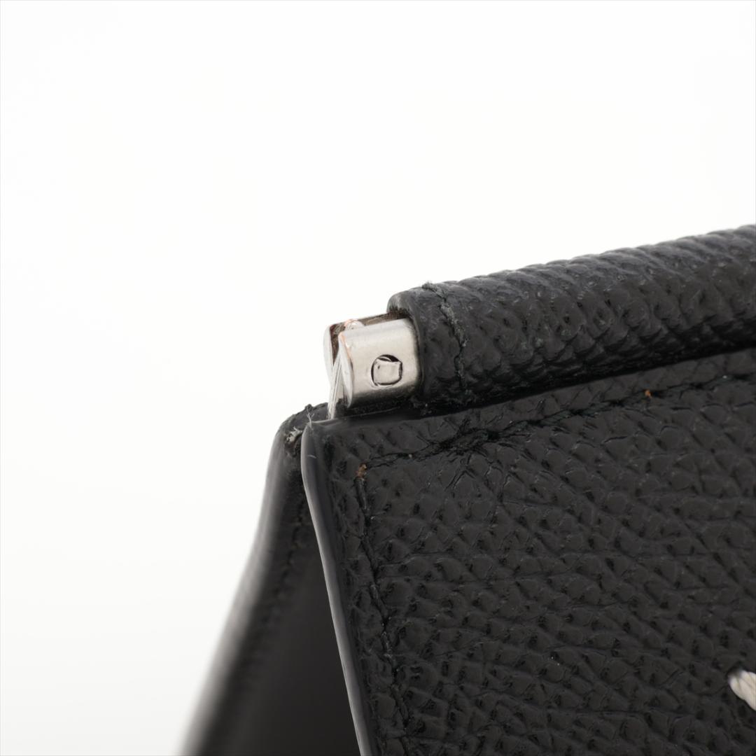 Margiela メゾン マルジェラ 4ステッチ レザー マネークリップ 黒