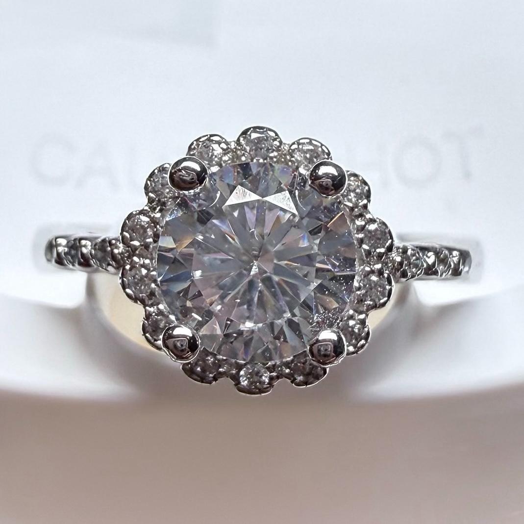 K18ゴールド 天然ダイヤモンド D1.00CT リング ★ 新品 K18 金 天然ダイヤモンド D1.00CT リング