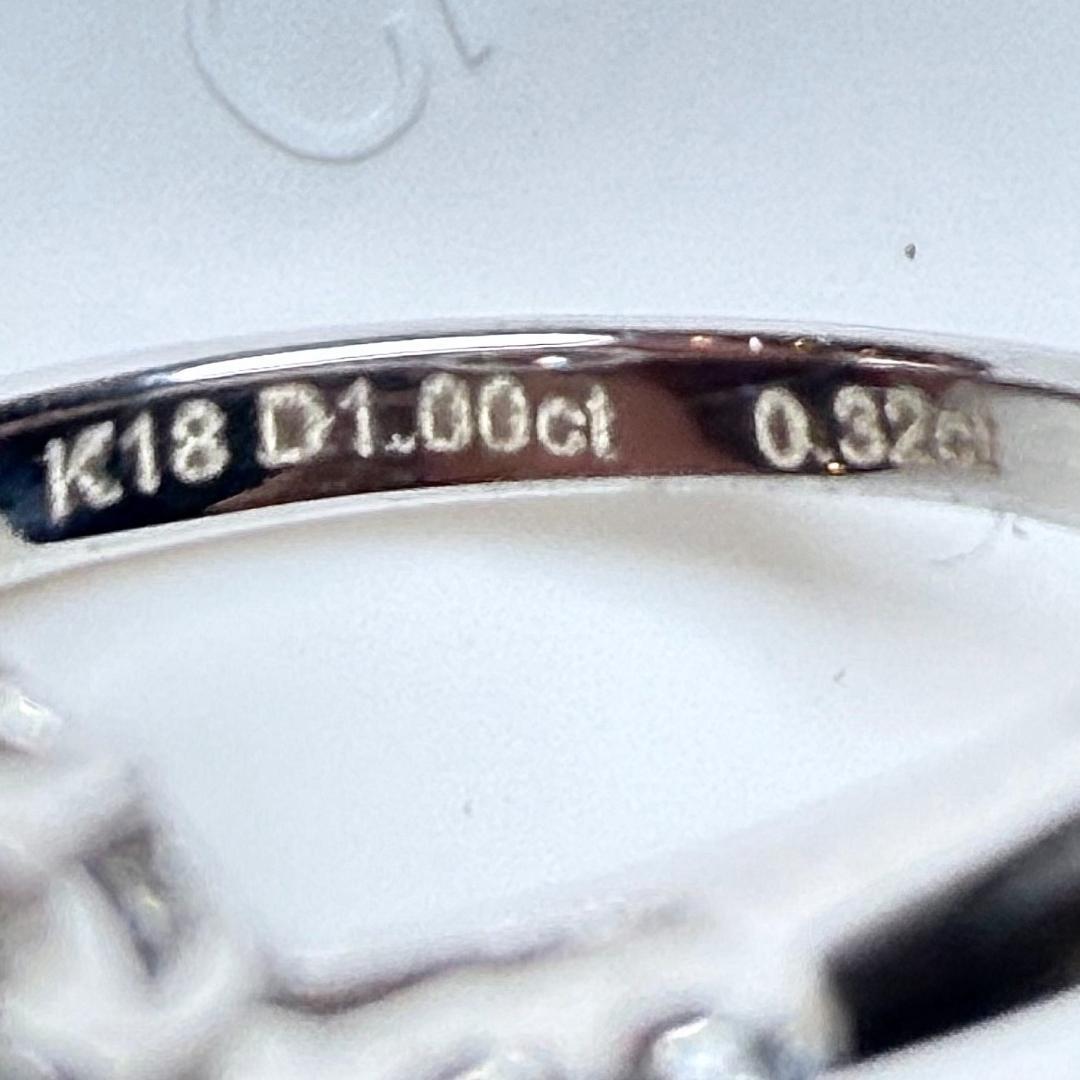 K18ゴールド 天然ダイヤモンド D1.00CT リング ★ 新品 K18 金 天然ダイヤモンド D1.00CT リング
