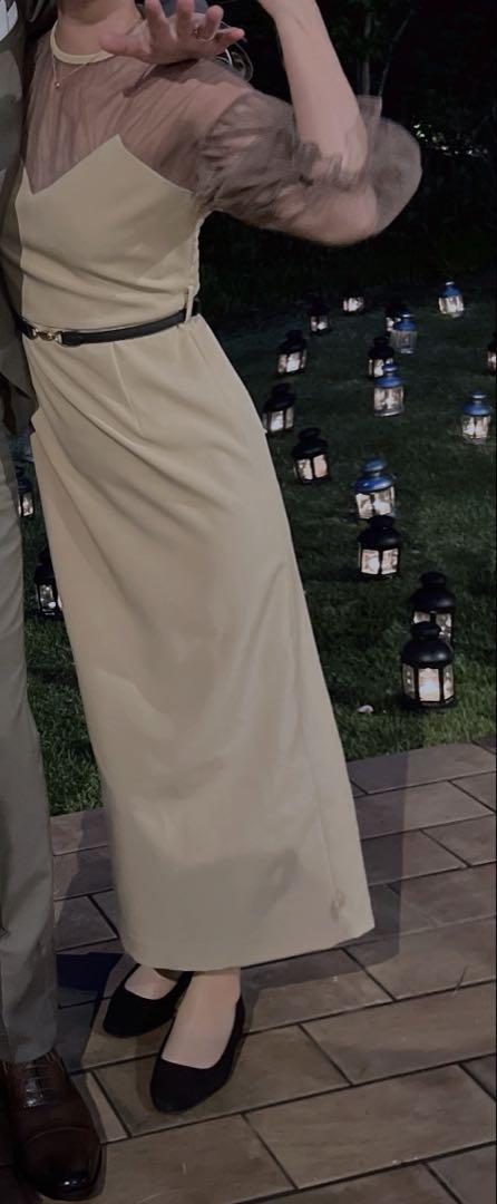 スーツ・フォーマル・ドレス AMERI AIRY SLEEVE TIGHT DRESS