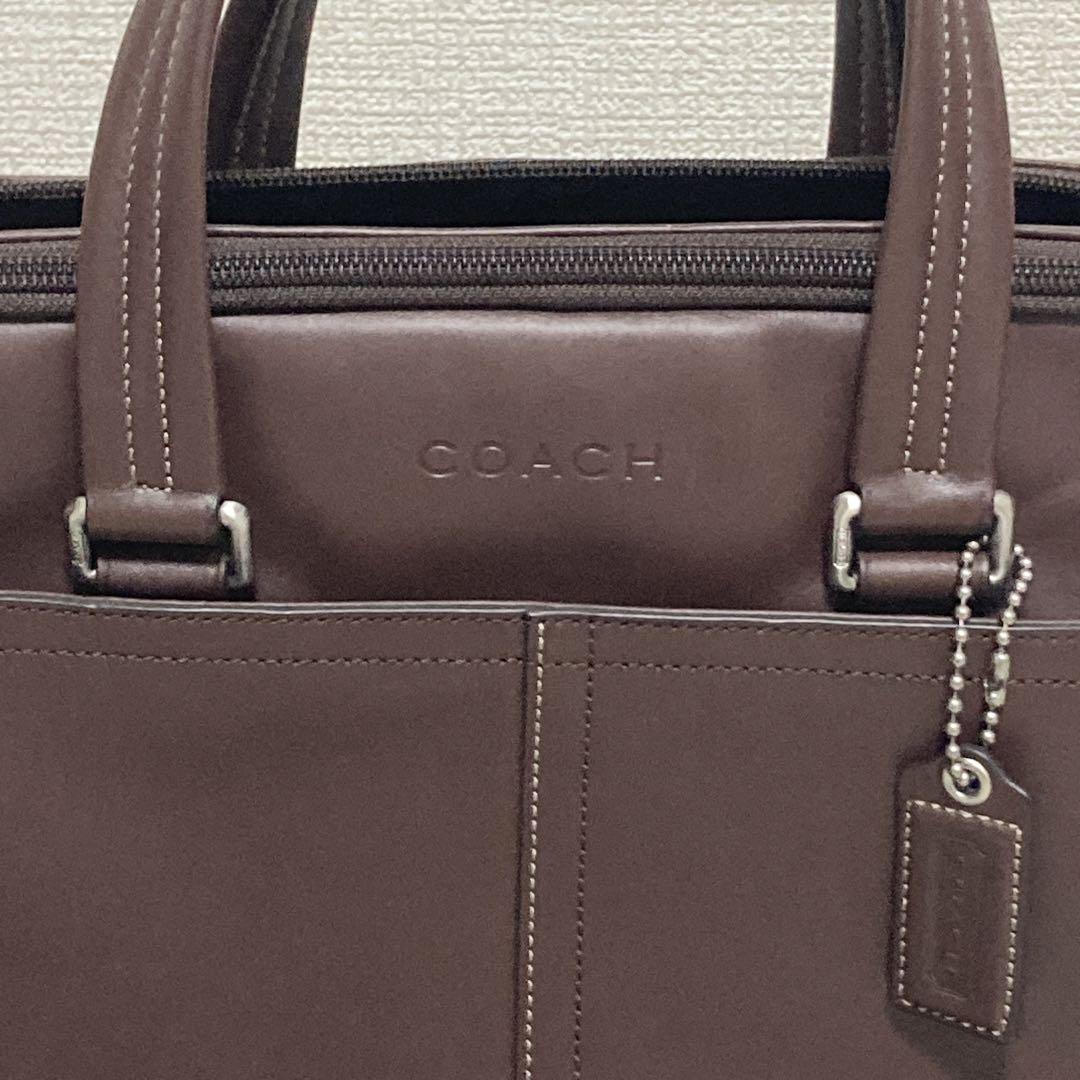 未使用】COACH コーチ 2way レザー ビジネスバッグ ブラウン | www