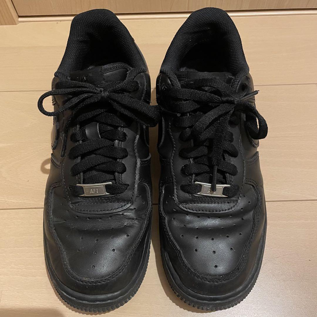Nike Air Force 1 ブラック スニーカー 24.5