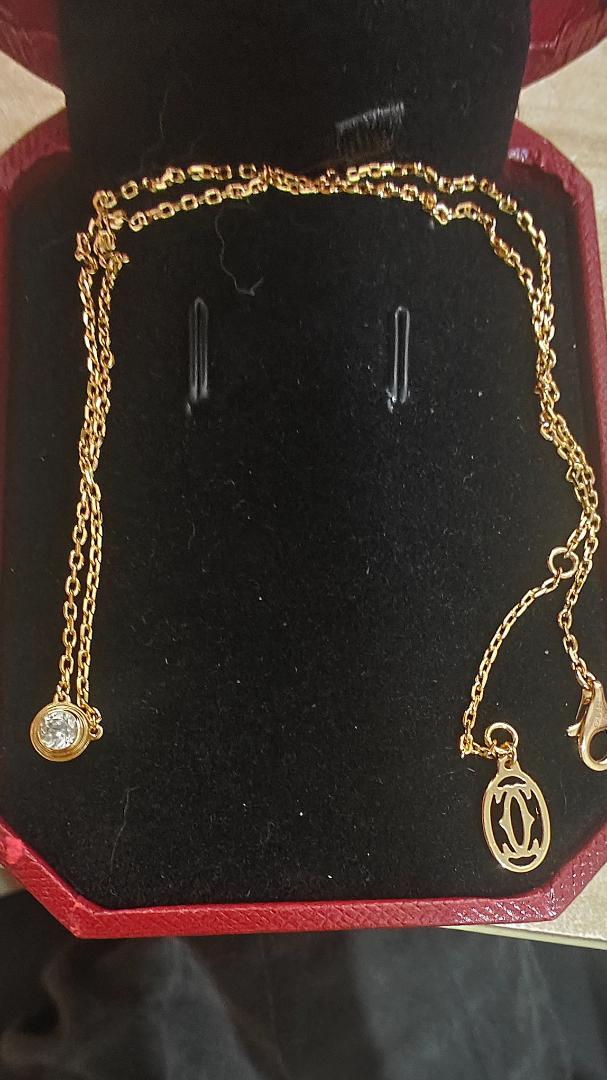 Cartier セミパヴェ ネックレス 箱・保証書完備