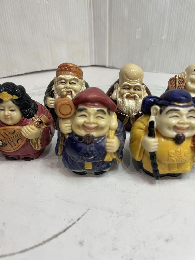 七福神 土鈴フィギュア 縁起物 陶器 【七福神鈴セット】